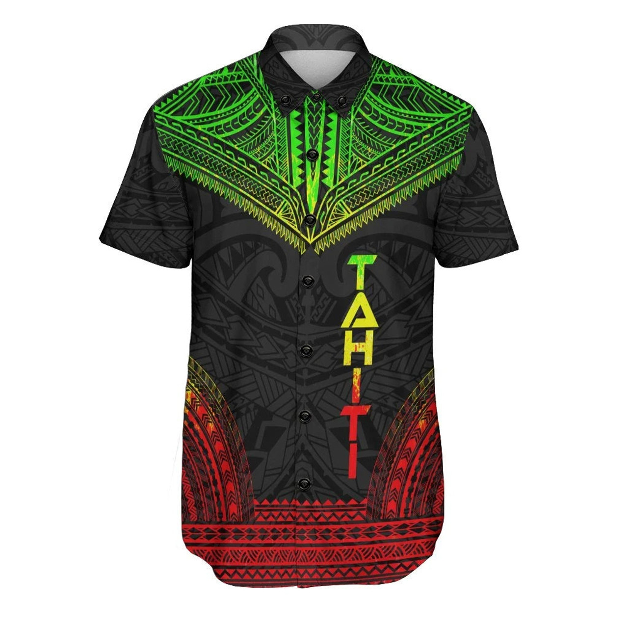 Tahiti Polynesian Chief Hawaiian Shirts - Reggae Version 1