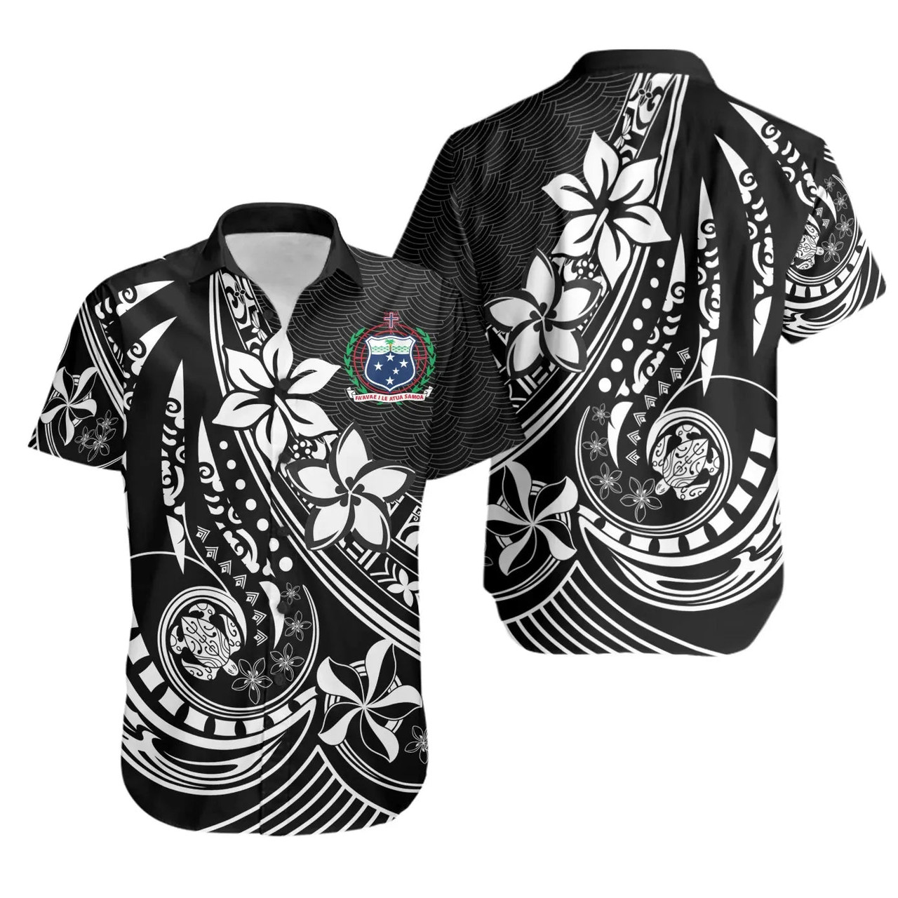 Samoa Hawaiian Shirts - The Flow OF Ocean 1