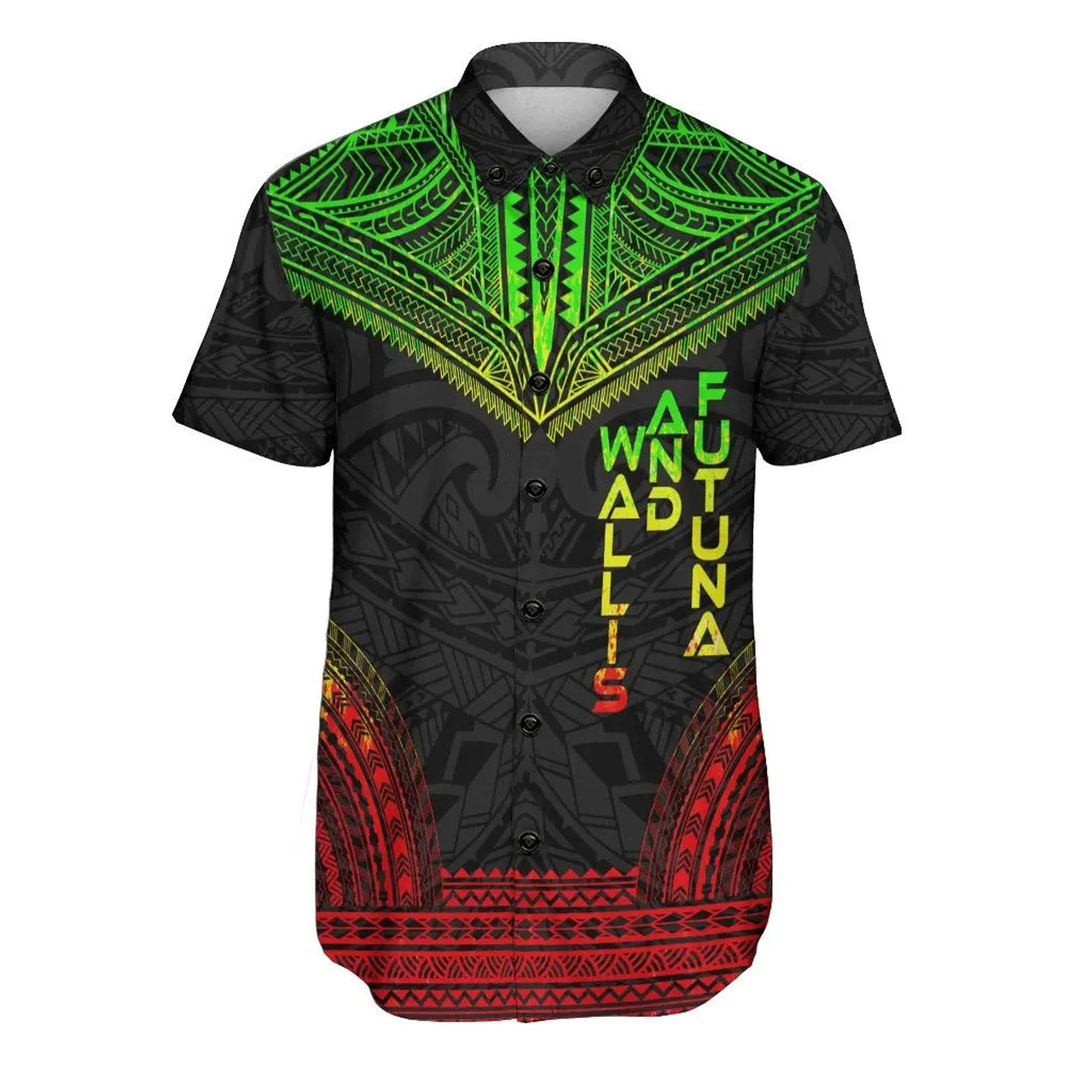 Wallis and Futuna Polynesian Chief Hawaiian Shirts - Reggae Version 1