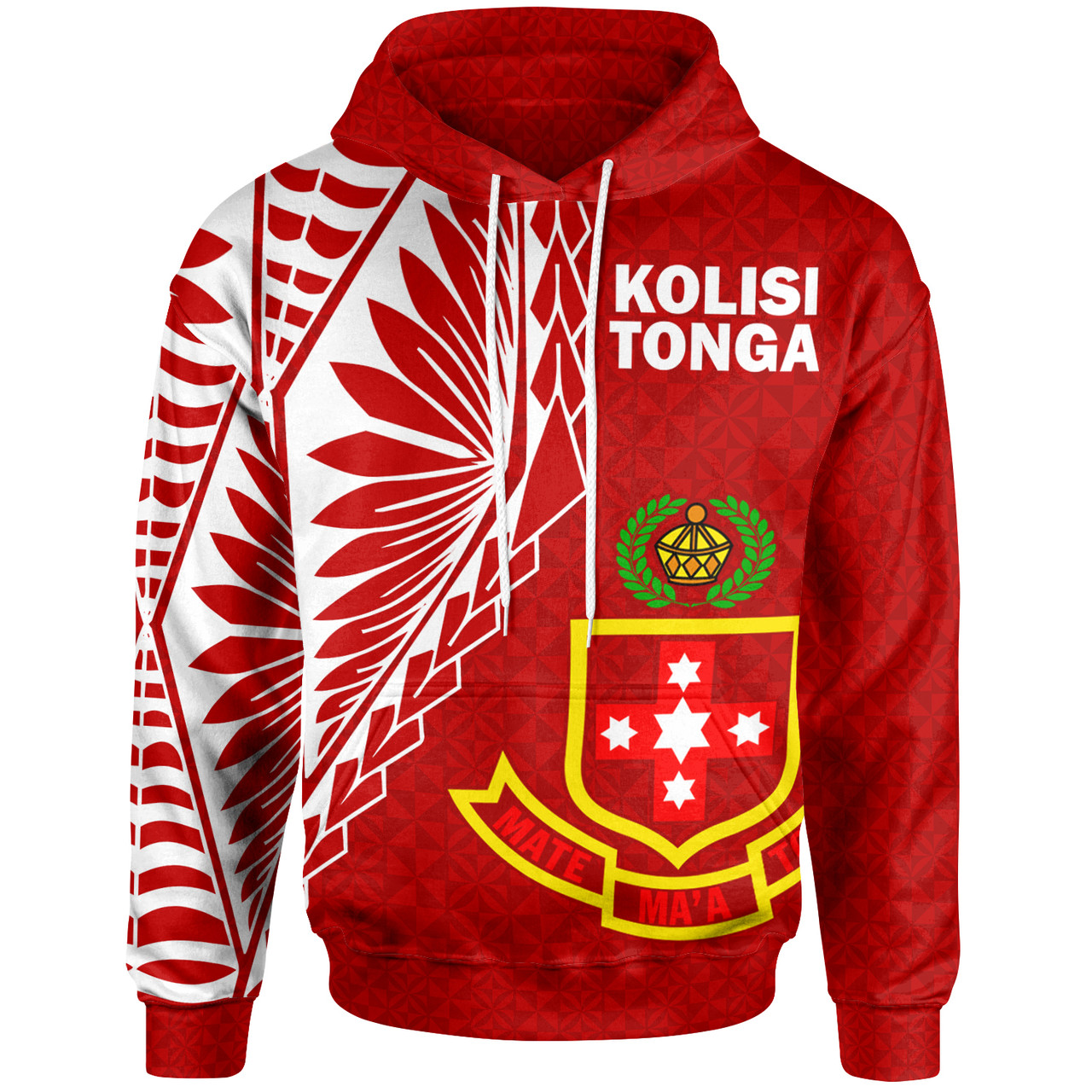 Kolisi Tonga 'Atele Hoodie - Tongan Pattern
