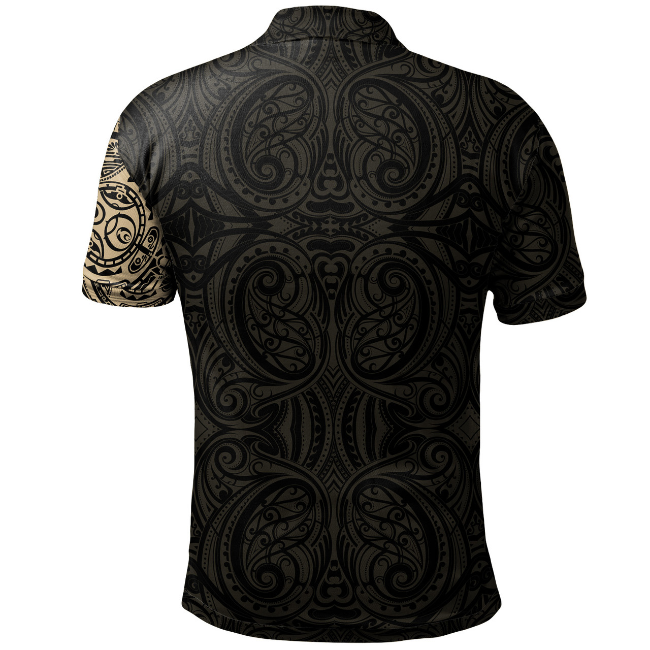 Polynesian Custom Personalised Polo Shirt - Maori Warrior Tattoo Full Color