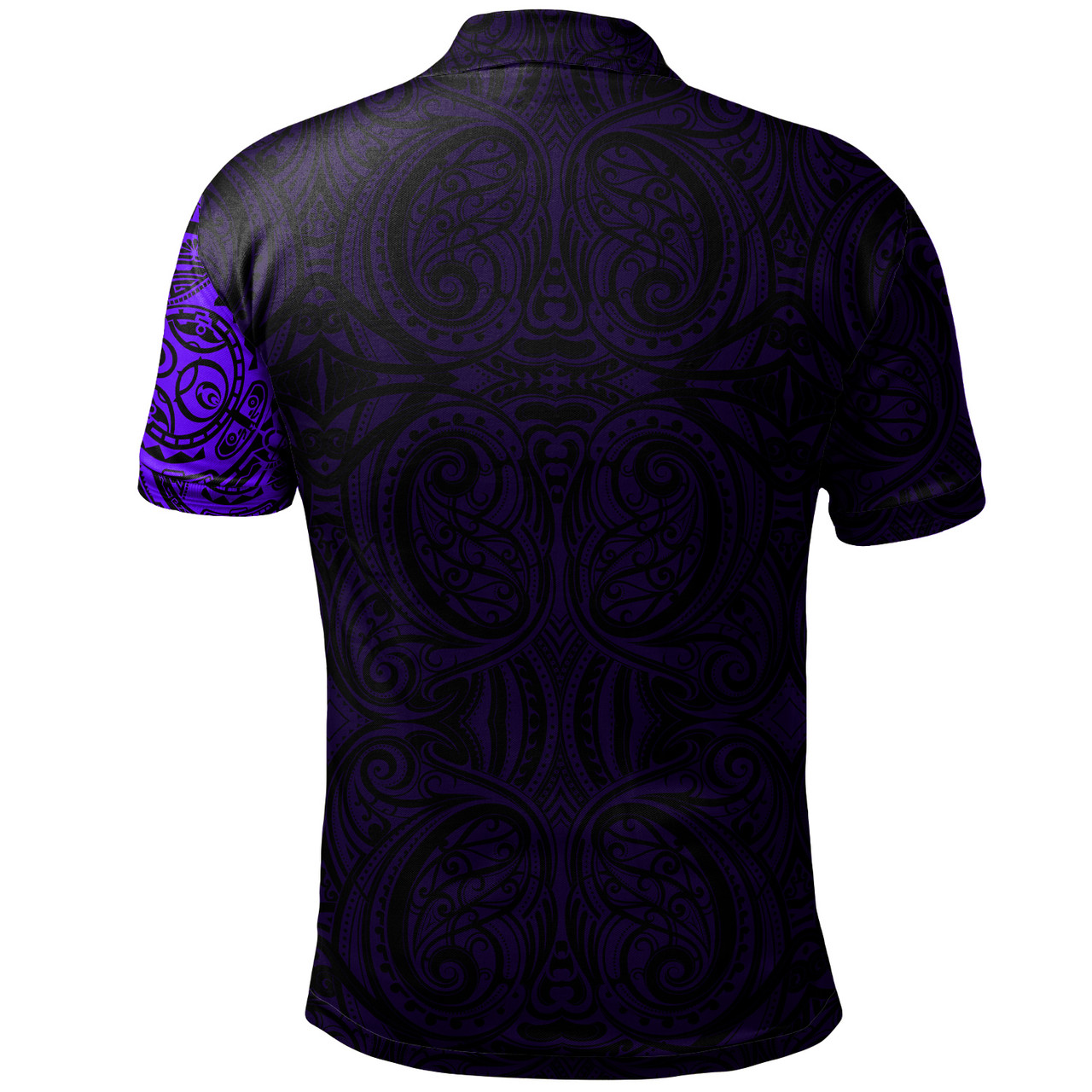 Polynesian Custom Personalised Polo Shirt - Maori Warrior Tattoo Full Color