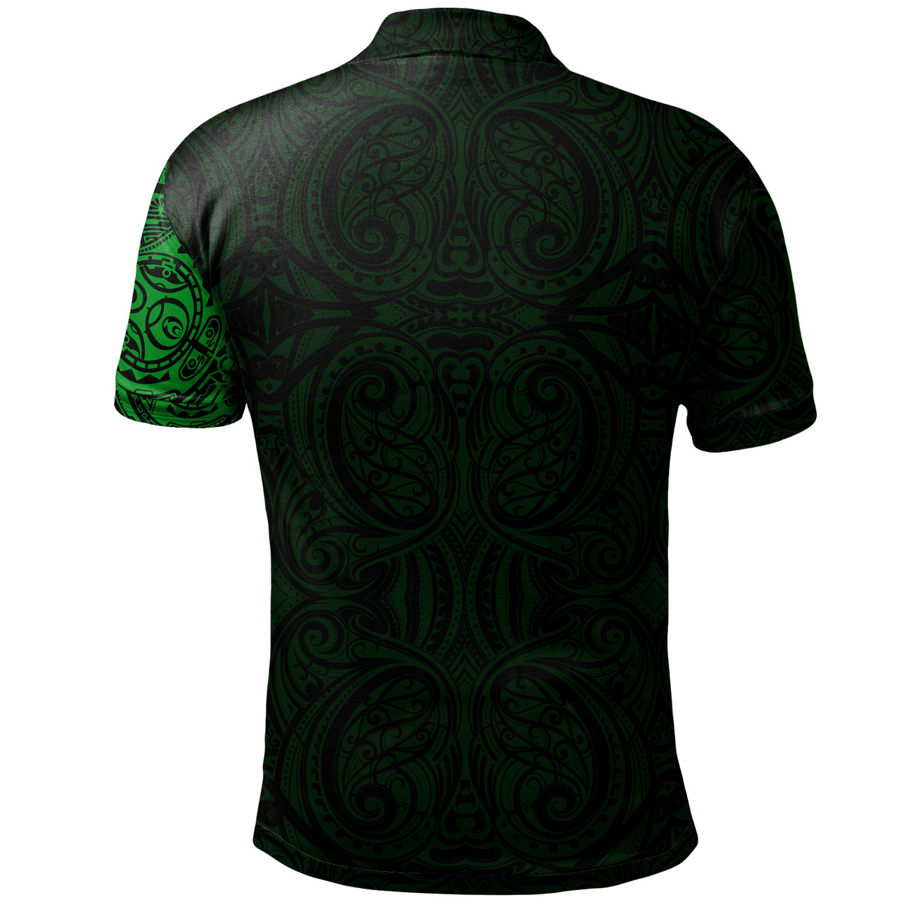 Polynesian Custom Personalised Polo Shirt - Maori Warrior Tattoo Full Color