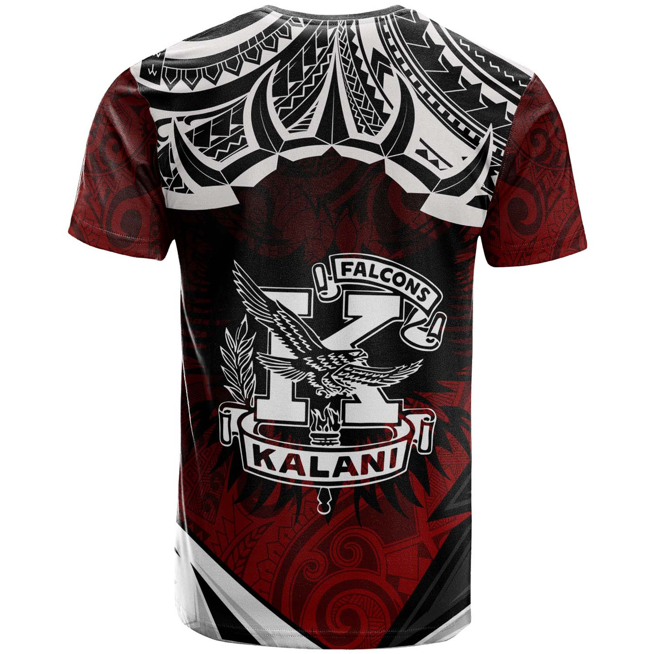 Hawaii Custom T-shirt - Kalani High School Red Falcon Polynesian ...