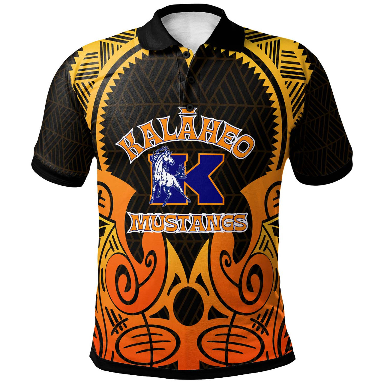 Hawaii Custom Polynesian Polo Shirt - Kalaheo High School with Tribal Patterns