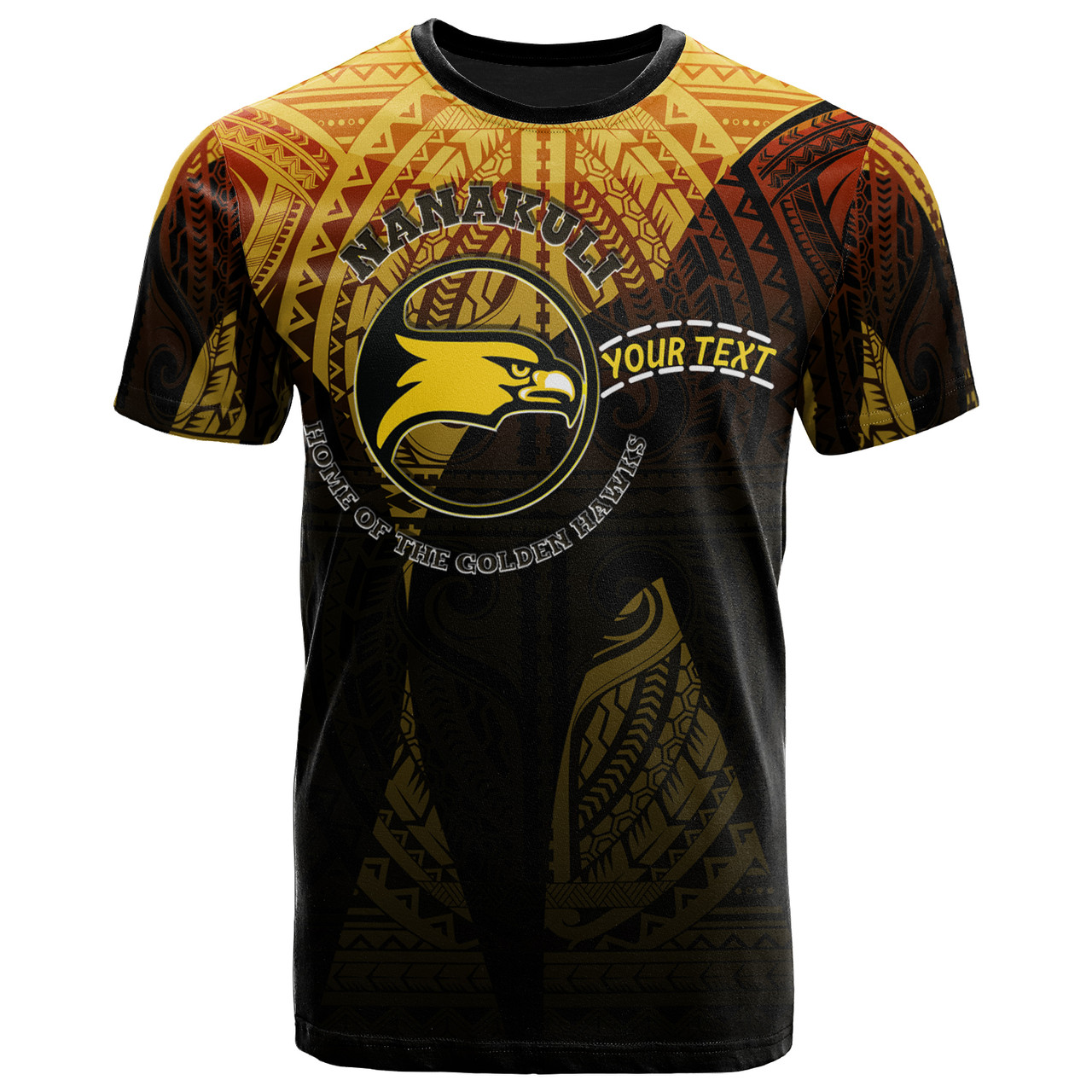 Hawaii Nanakuli High and Intermediate School Custom T- Shirt - Nanakuli High School Polynesian Pattern