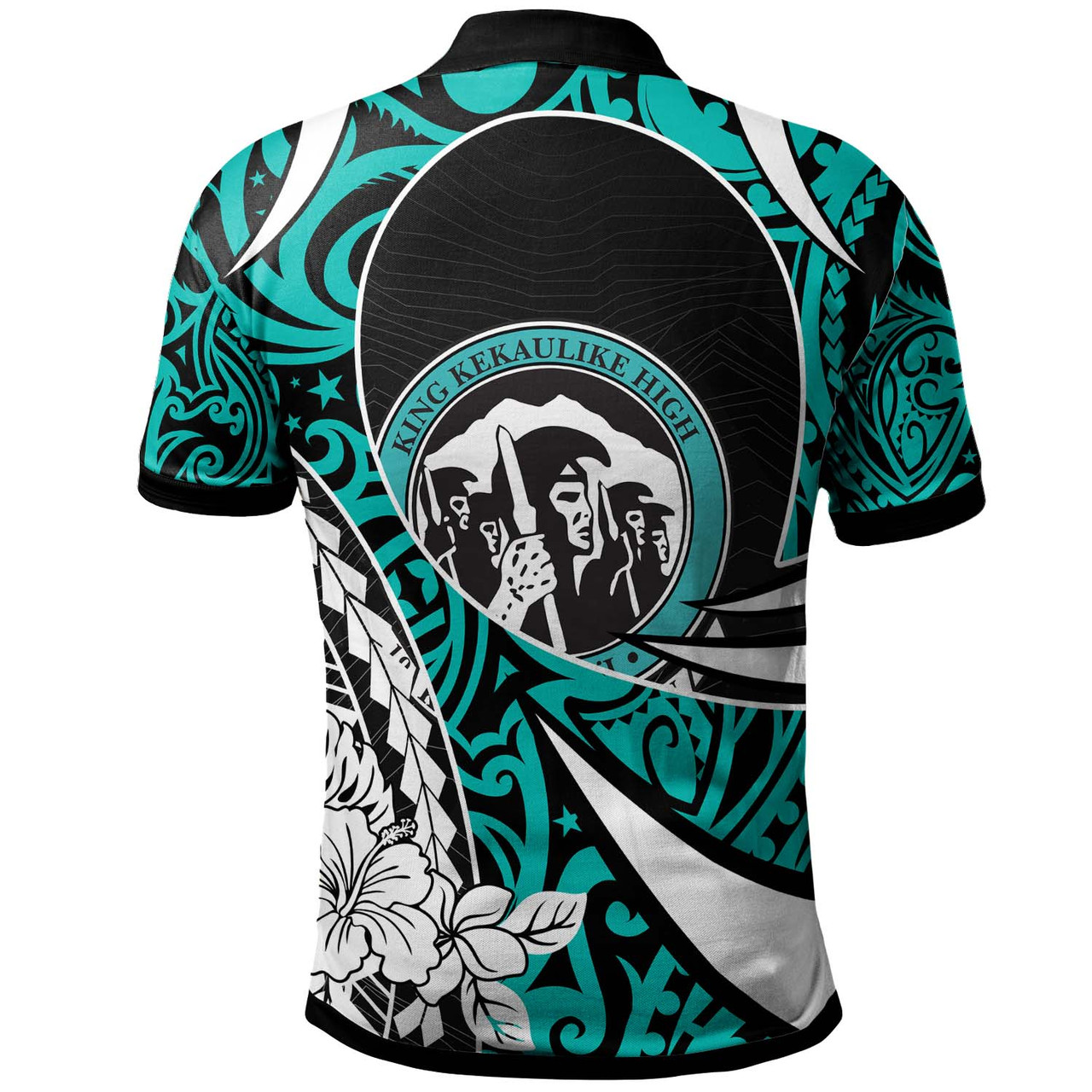 Hawaii Custom Personalised Polo Shirt - King Kekaulike High School Polynesian Tribal Pattern