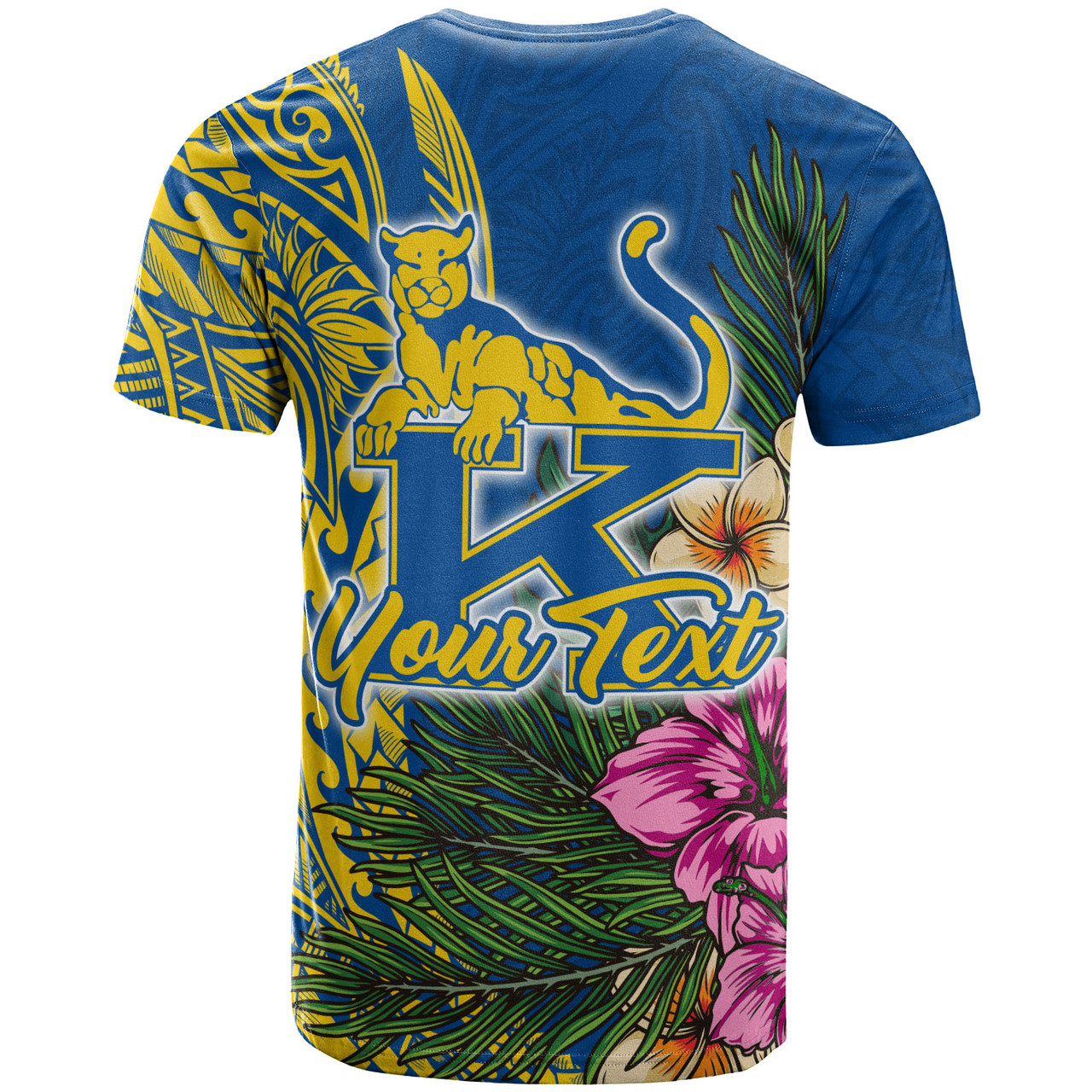 Hawaii Custom Personalised T-Shirt - Henry J. Kaiser High School Hawaiian Flowers Wing Patterns 2