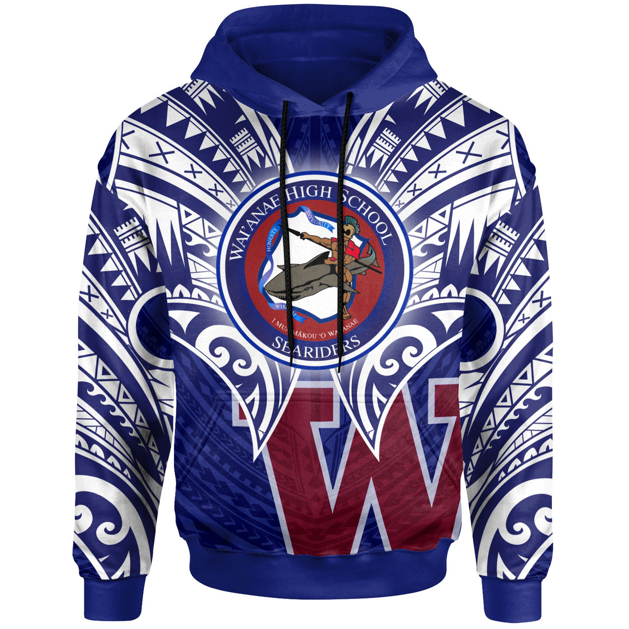 Hawaii Custom Personalised Hoodie - Waianae High School Hawaiian Patterns