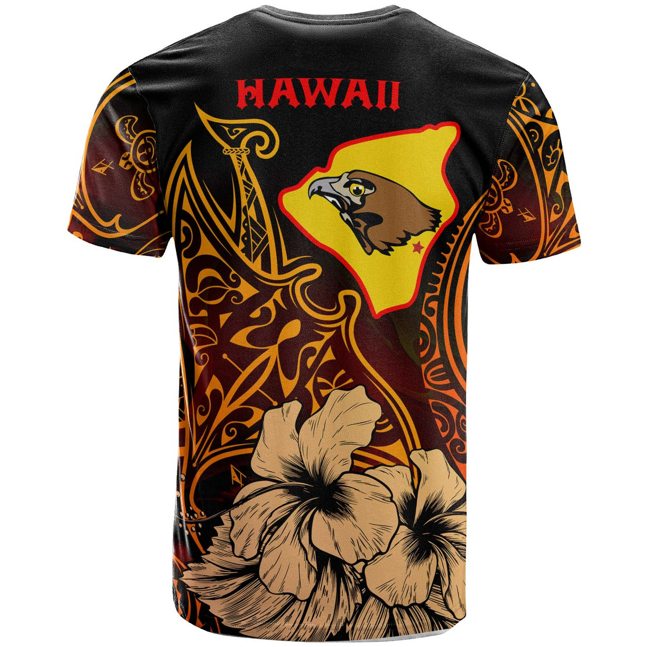 Hawaii Custom T-shirt - Ke Kula o Ehunuikaimalino High School with Polynesian Pride Pattern