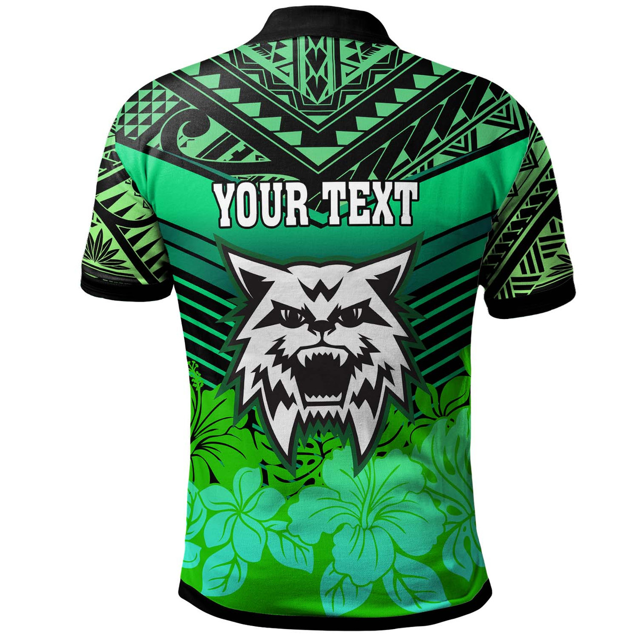 Hawaii Custom Polo Shirt - Konawaena High School with Polynesian Patterns