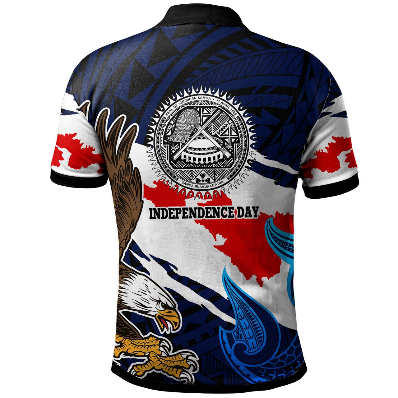 American Samoa Polo Shirt - Custom Happy Independence Day Samoa  with Polynesian Culture