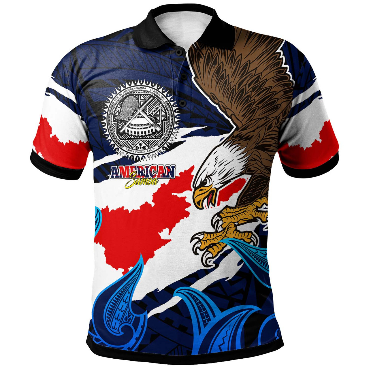 American Samoa Polo Shirt - Custom Happy Independence Day Samoa  with Polynesian Culture