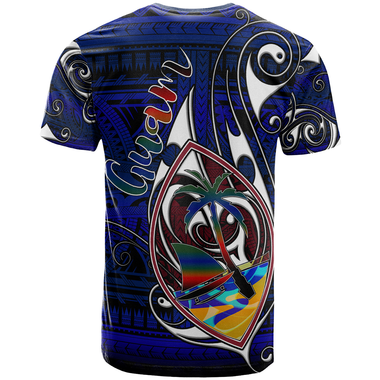 Guam T-Shirt- Custom Guam Independence Day With Hook Polynesian Patterns