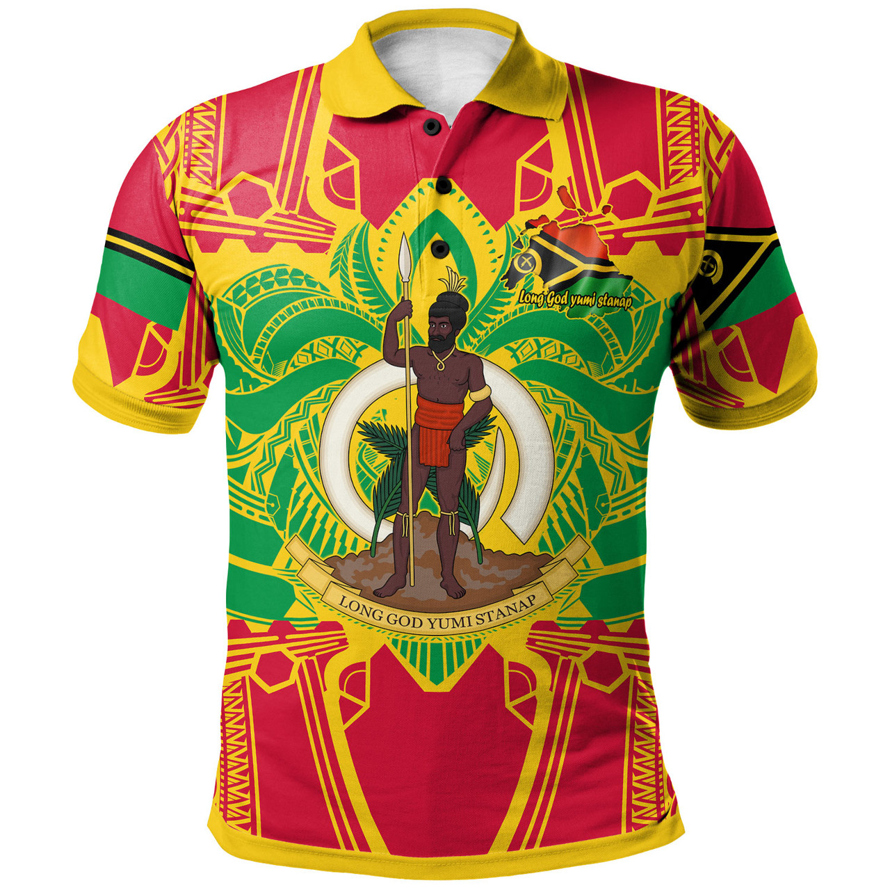 Vanuatu Polo Shirt - Custom Vanuatu Pride With Polynesian Culture Polo Shirt