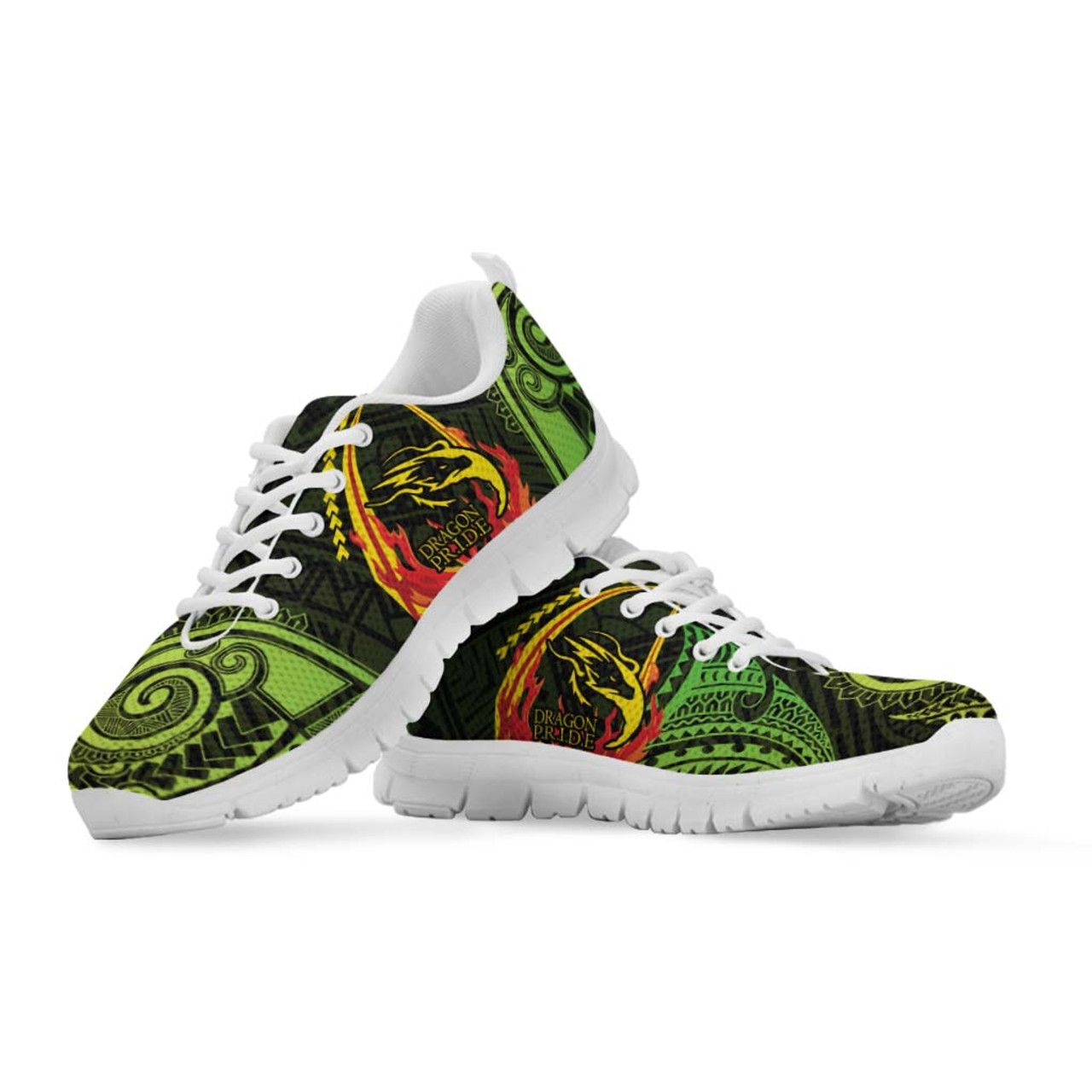 Hawaii Sneakers - Honokaï¿½ï¿½a High & Intermediate School Polynesian Tribal Pattern