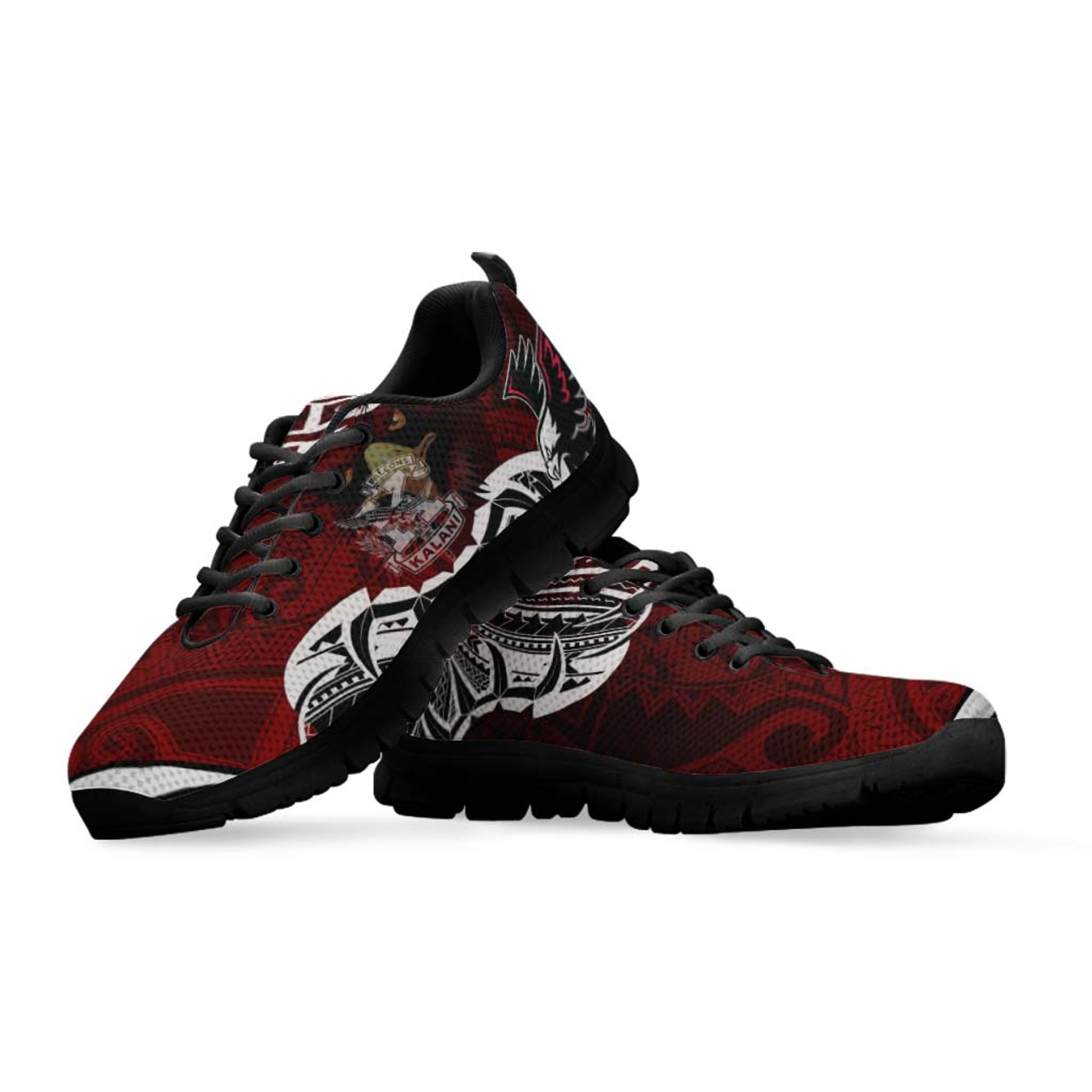 Hawaii Sneakers - Kalani High School Polynesian Tribal Pattern