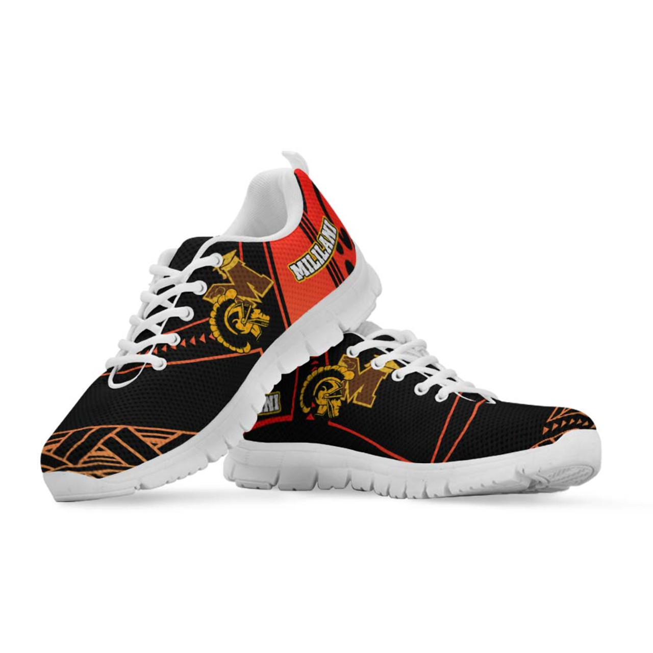 Hawaii Sneakers - Mililani High School Polynesian Tribal Pattern