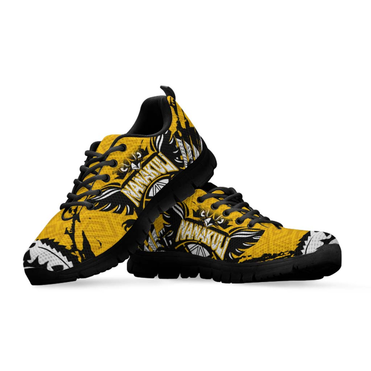 Hawaii Sneakers - Nanakuli High School Polynesian Tribal Pattern