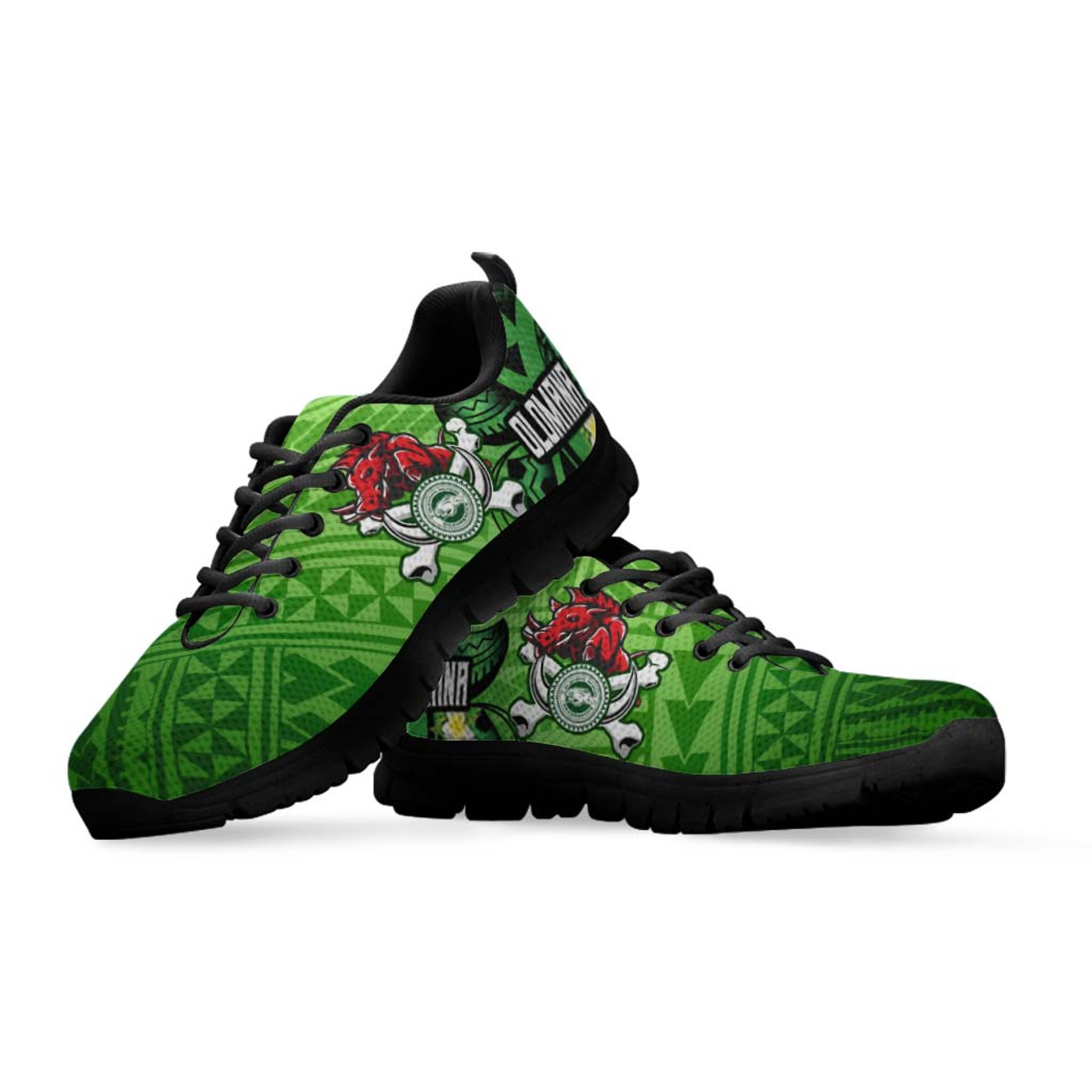 Hawaii Sneakers - Olomana High & Intermediate School Polynesian Pattern