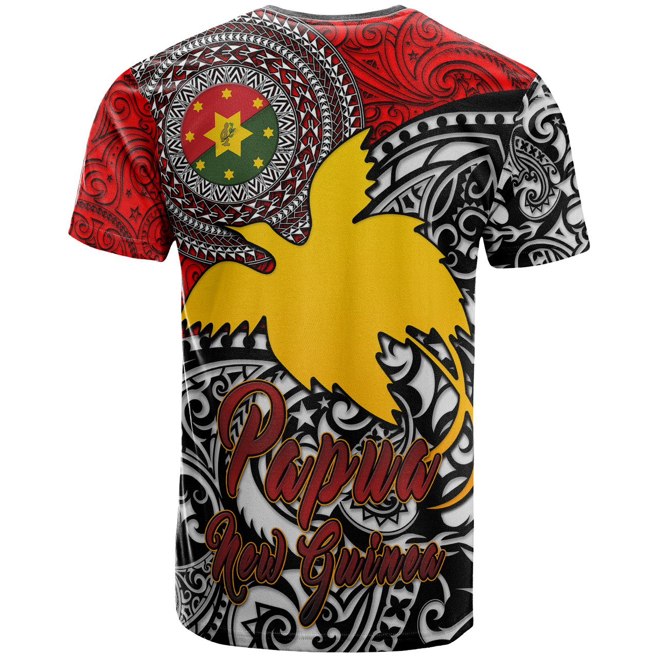 Papua New Guinea T-shirt - Custom Eastern Highlands Of Papua New Guinea With Polynesian Patterns T-shirt