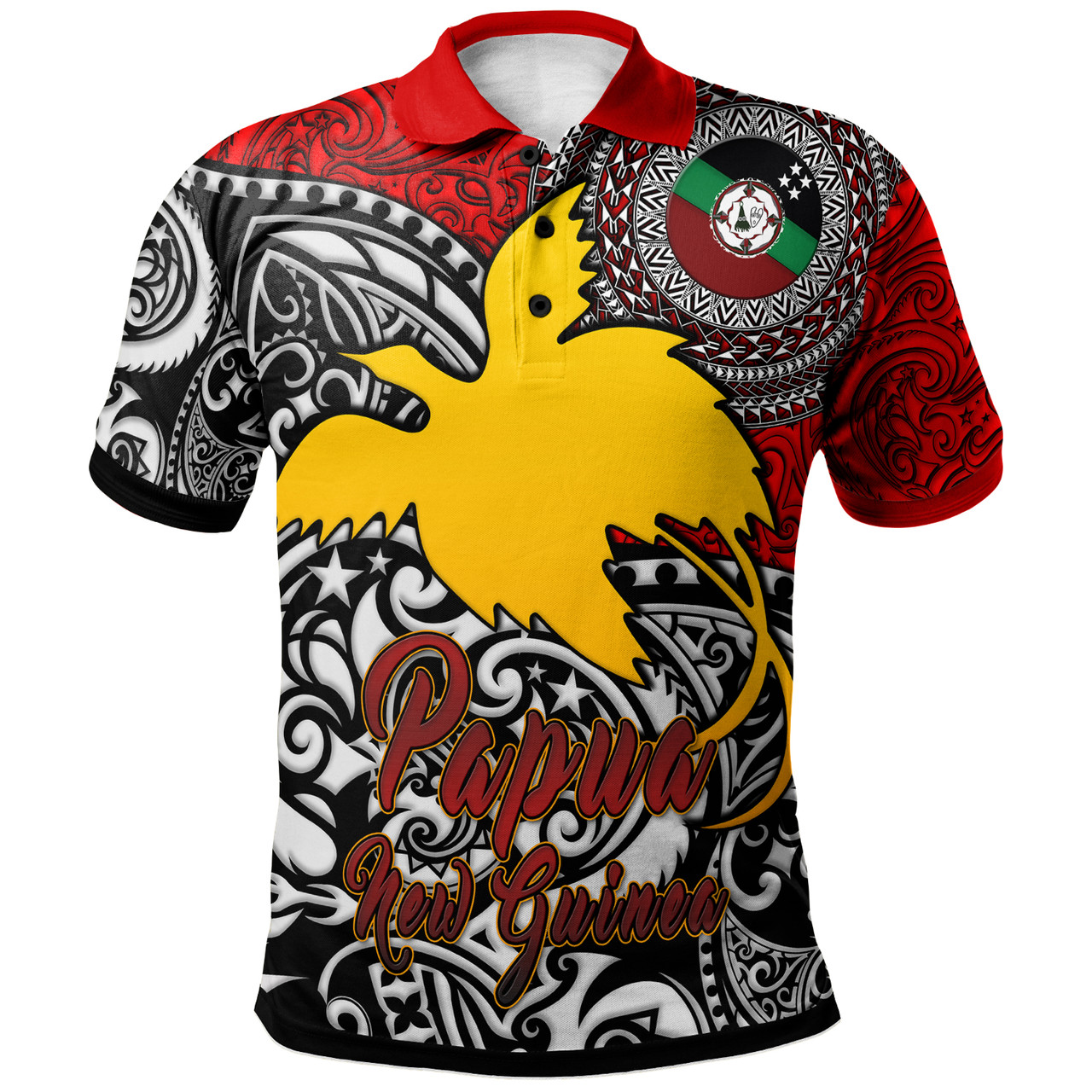 Papua New Guinea Polo Shirt - Custom East New Britain Of Papua New Guinea With Polynesian Patterns Polo Shirt