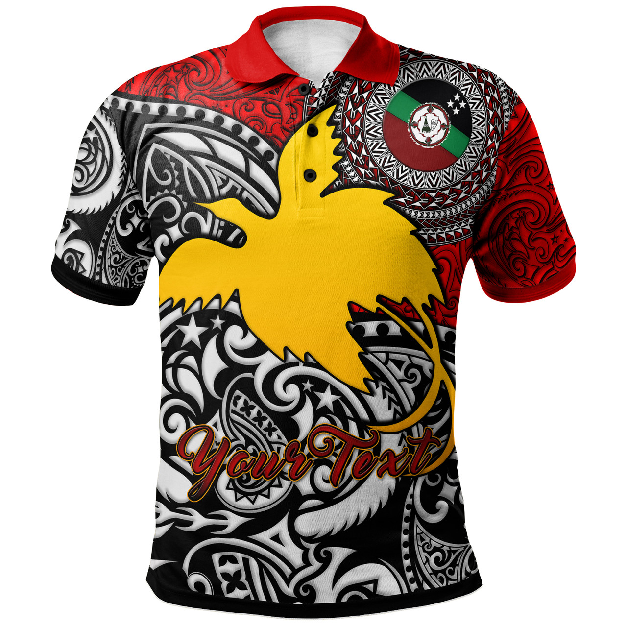 Papua New Guinea Polo Shirt - Custom East New Britain Of Papua New Guinea With Polynesian Patterns Polo Shirt