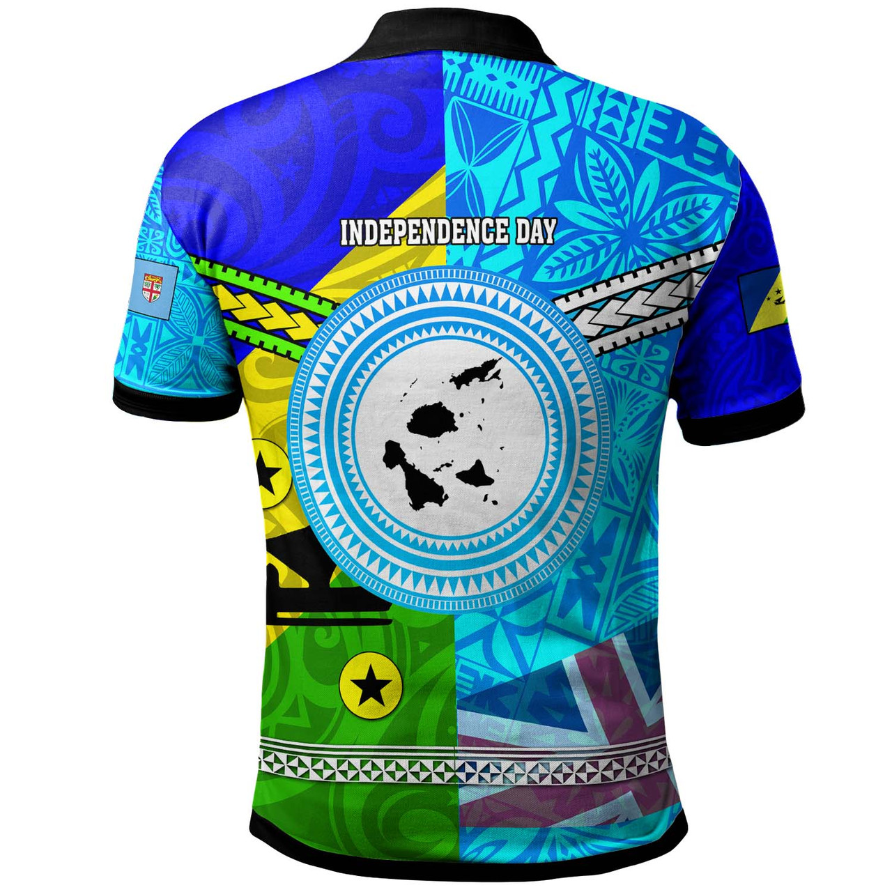 Fiji Polynesian Polo Shirt - Custom Malampa and Fiji Independence Day with Tapa Polynesian Polo Shirt
