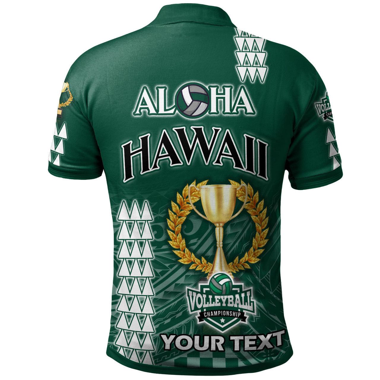 Hawaii Custom Personalised Polo Shirt - Aloha Hawaii Volleyball Cup