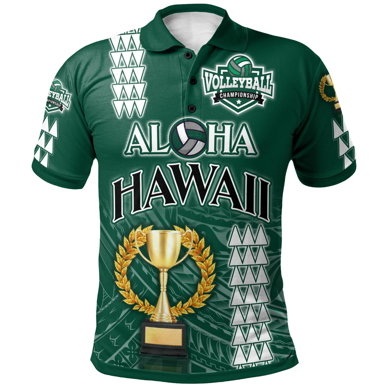 Hawaii Custom Personalised Polo Shirt - Aloha Hawaii Volleyball Cup