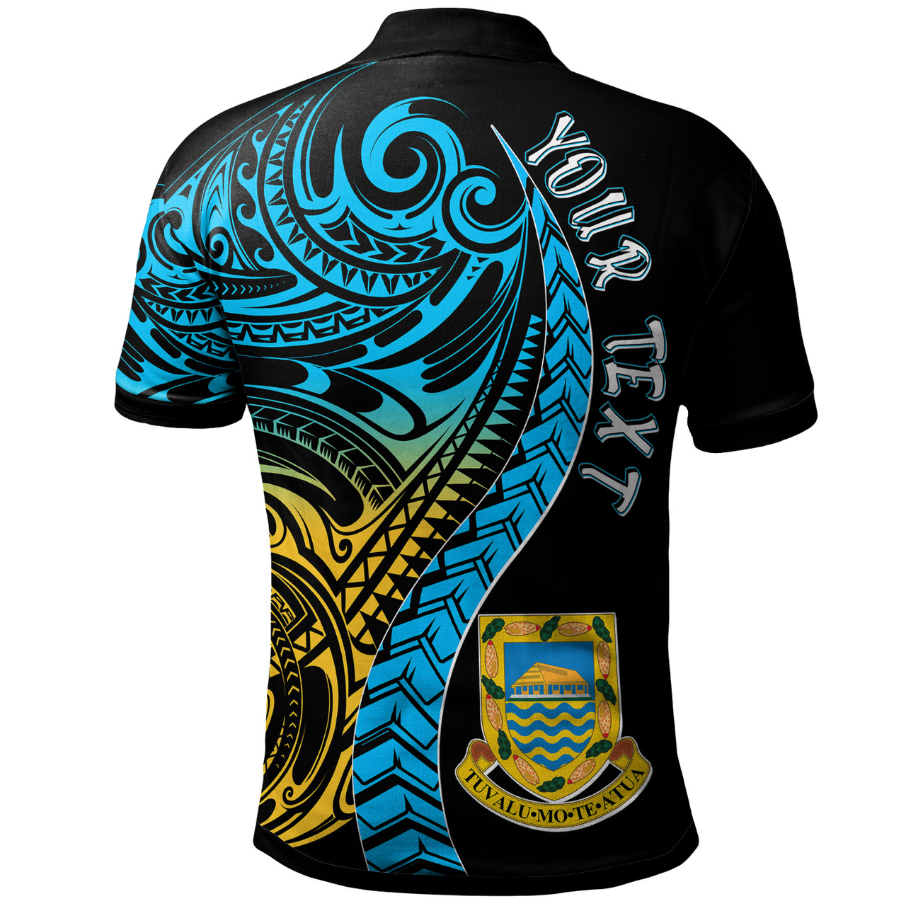 Tuvalu Polynesian Polo Shirt - Custom Tuvalu Day with Polynesian Pattern Polo Shirt