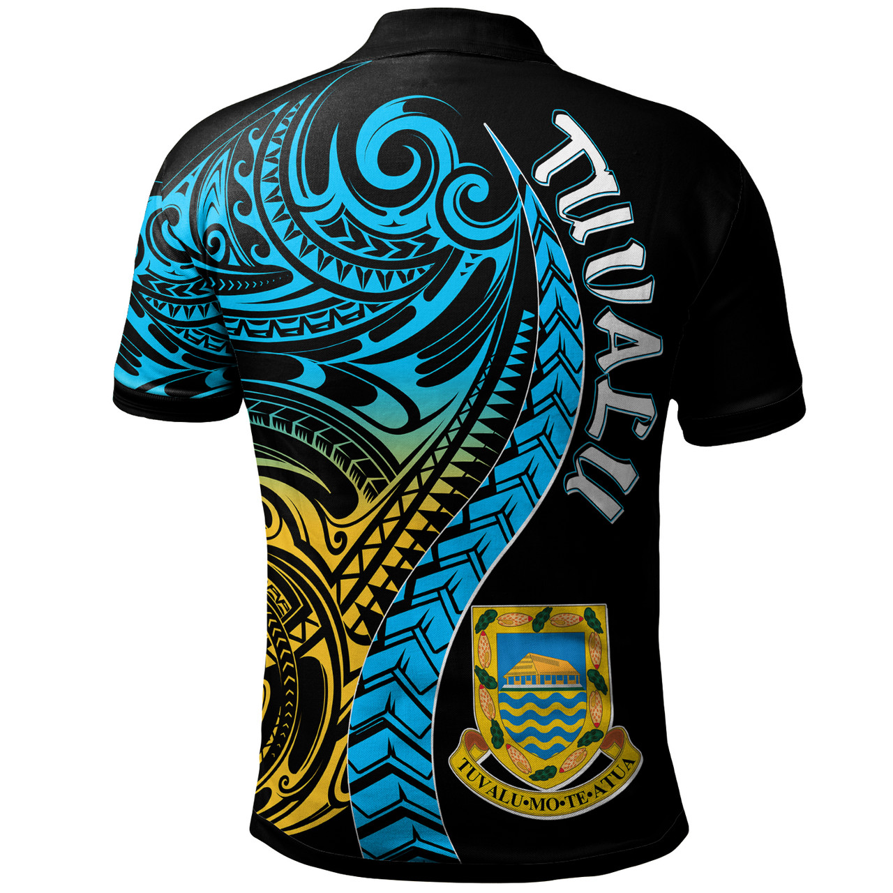 Tuvalu Polynesian Polo Shirt - Custom Tuvalu Day with Polynesian Pattern Polo Shirt