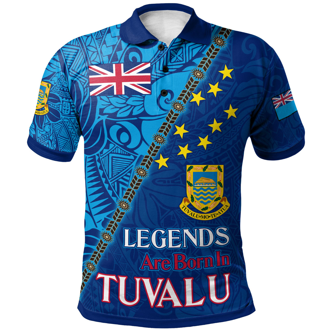 Tuvalu Polo Shirt - Custom Legends Are Born In Tuvalu Polo Shirt