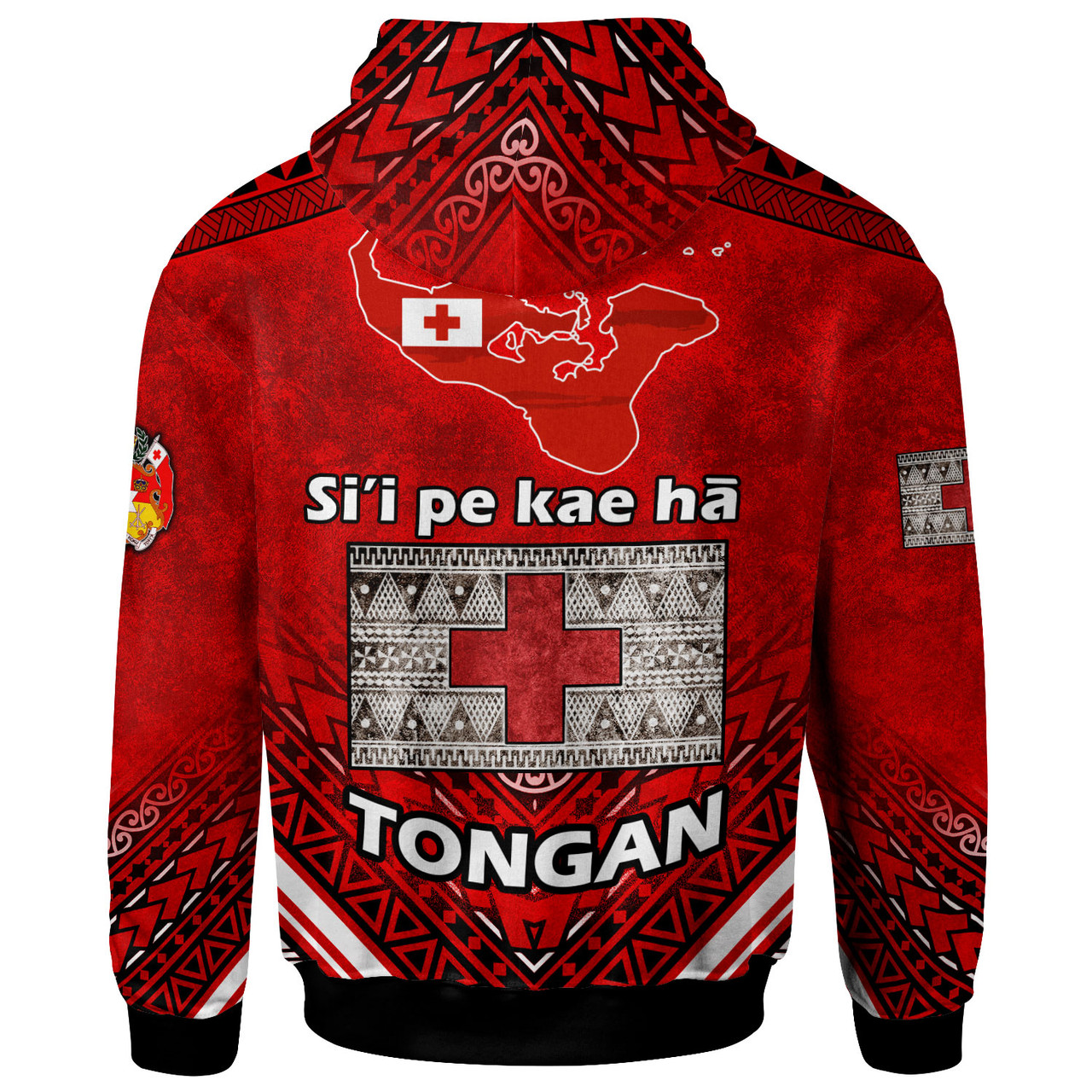 Tonga Hoodie - Custom Awesome Tongan Patterns Hoodie