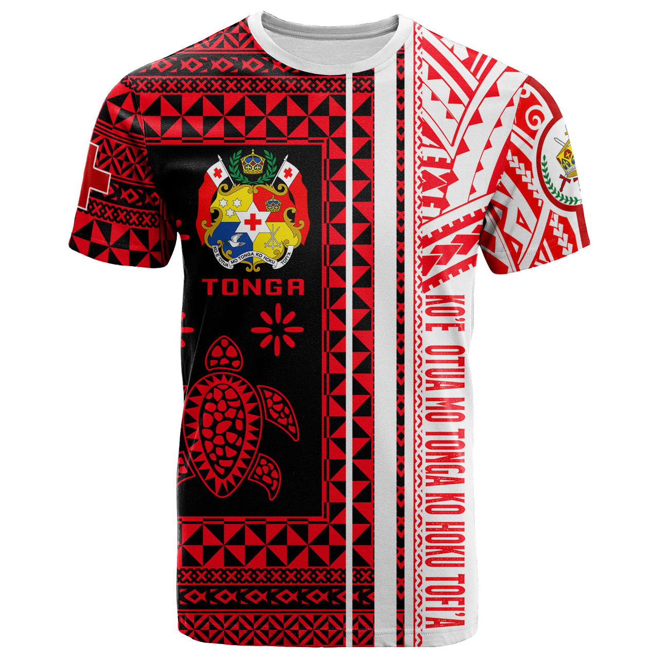 Tonga T-Shirt - Custom Proud To be Tongan Polynesian Patterns With Tonga Kupesi T-Shirt