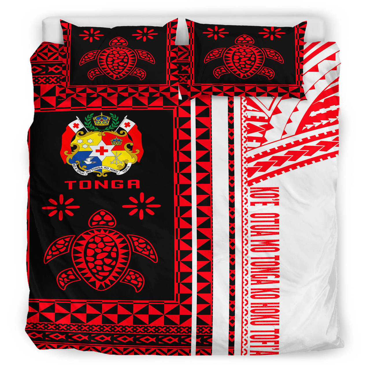 Tonga Bedding Set - Custom Proud To be Tongan Polynesian Patterns With Tonga Kupesi Bedding Set