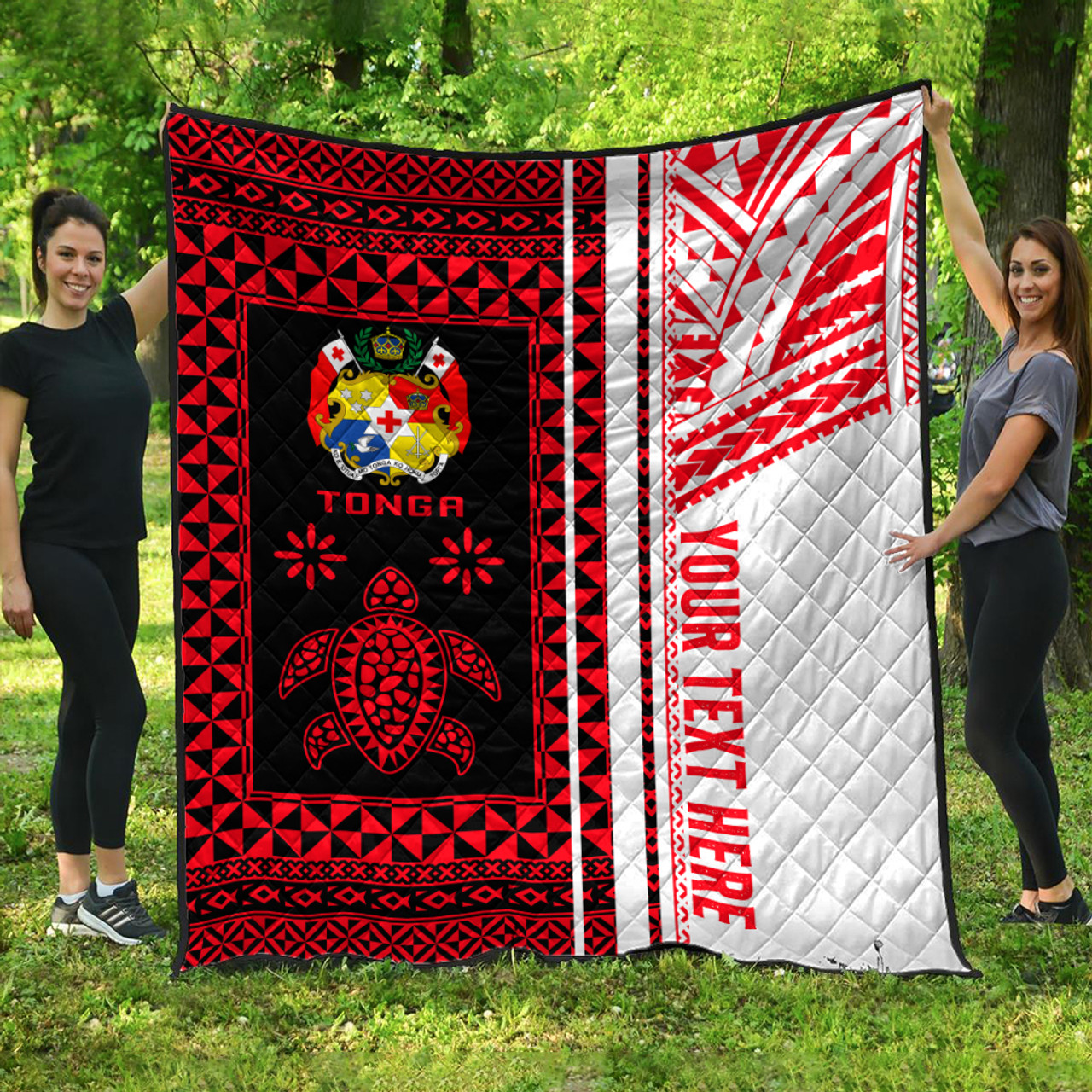 Tonga Quilt - Custom Proud To be Tongan Polynesian Patterns With Tonga Kupesi Quilt