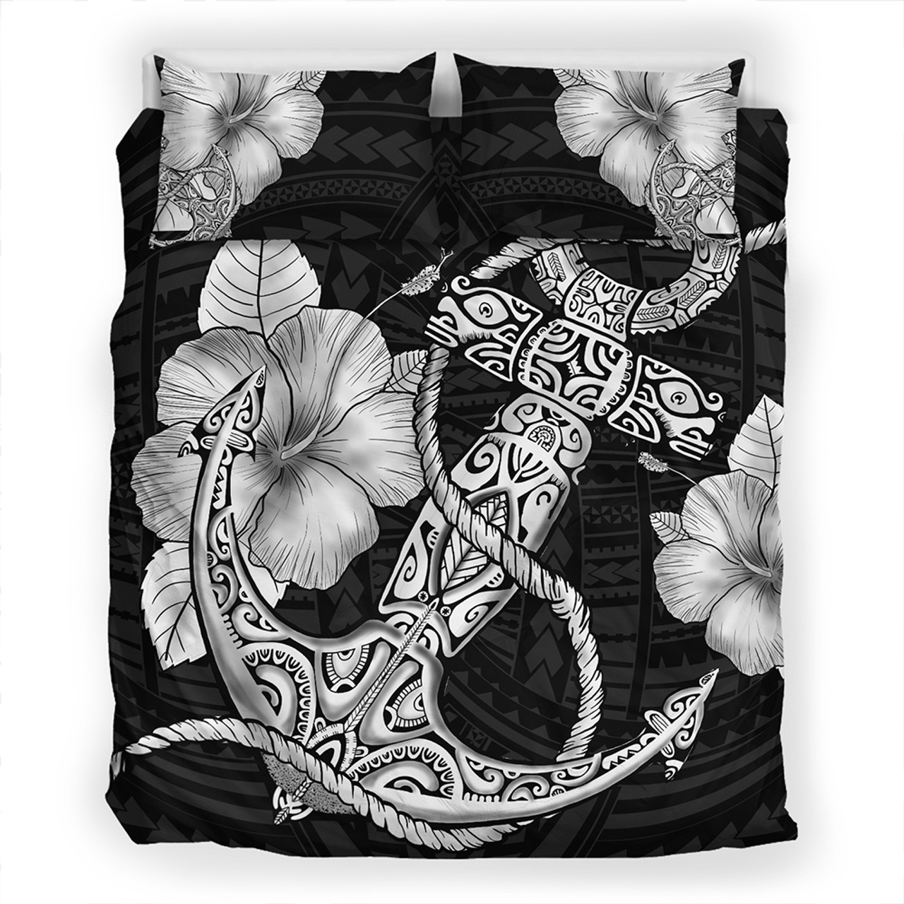 Hawaii Bedding Set Anchor Poly Tribal