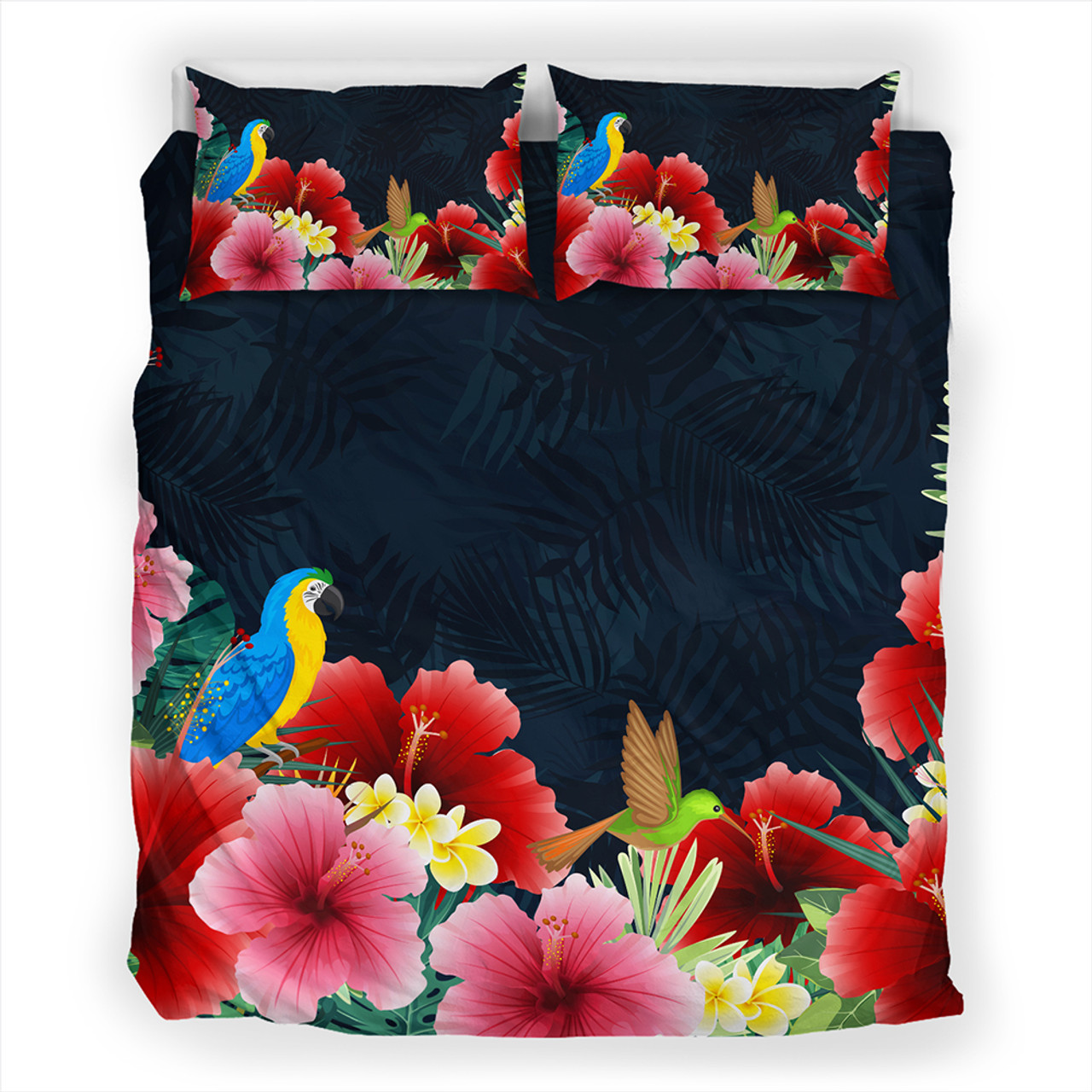 Hawaii Bedding Set Forest Hibiscus