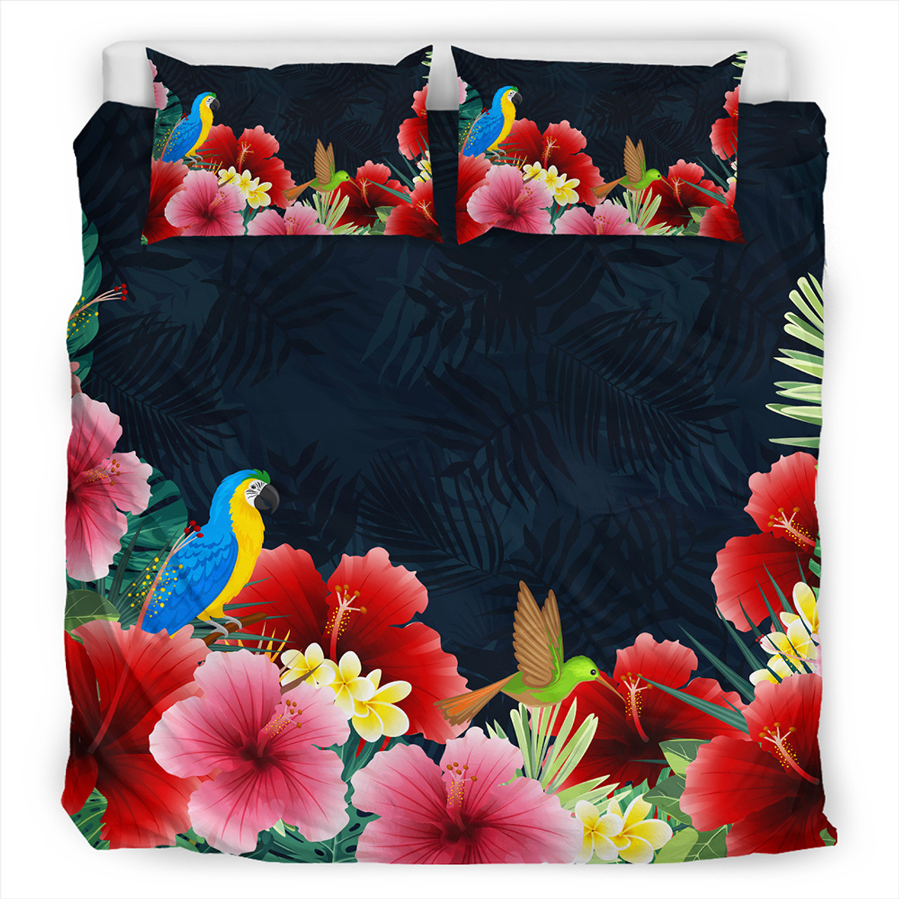 Hawaii Bedding Set Forest Hibiscus