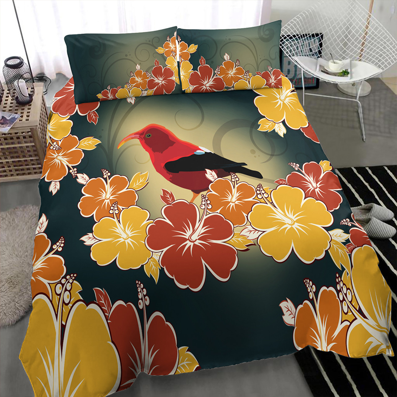 Hawaii Bedding Set Honeycreeper Hibiscus