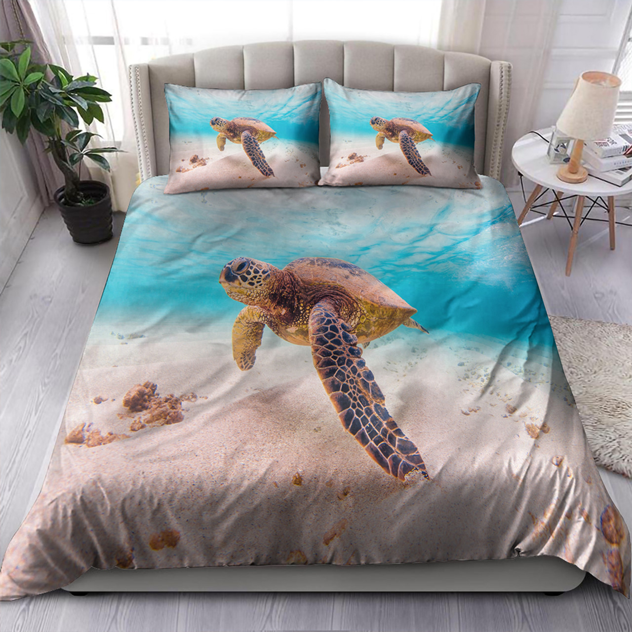 Hawaii Bedding Set Ocean Picture