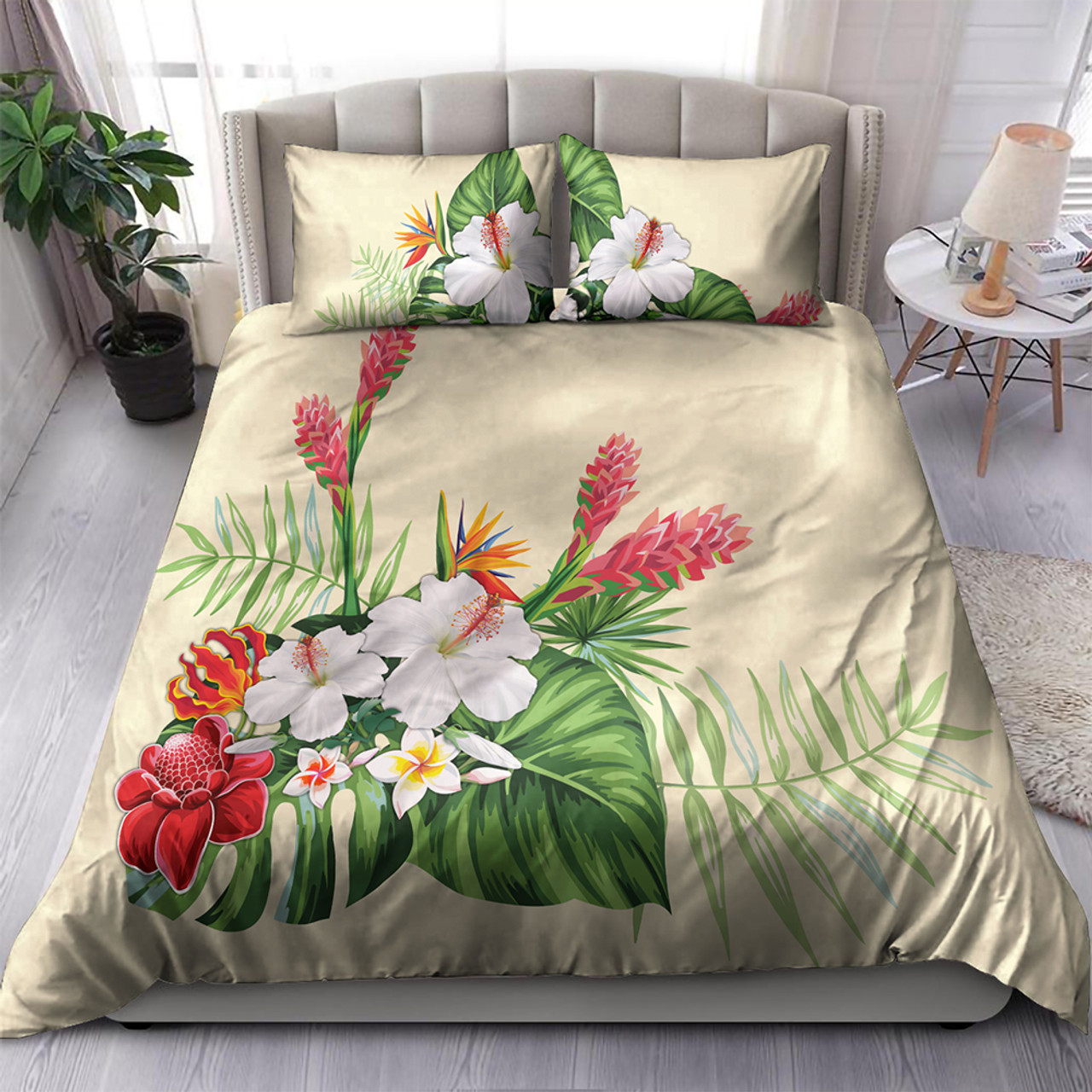 Hawaii Bedding Set Wonderful Hibiscus Flower