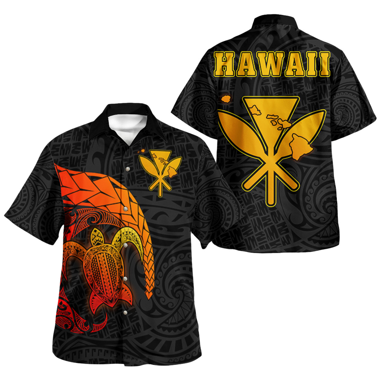 Hawaii Polynesian Turtle Tropical Hawaiian Shirts