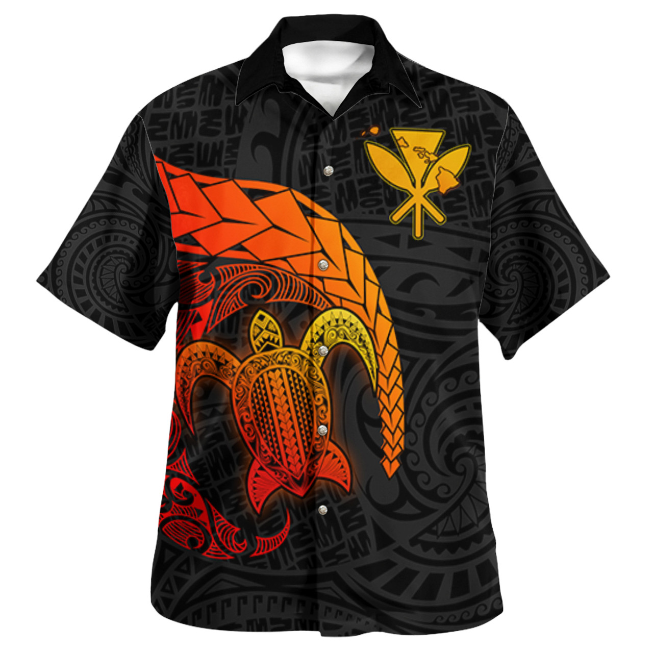 Hawaii Polynesian Turtle Tropical Short Sleeve Shirt