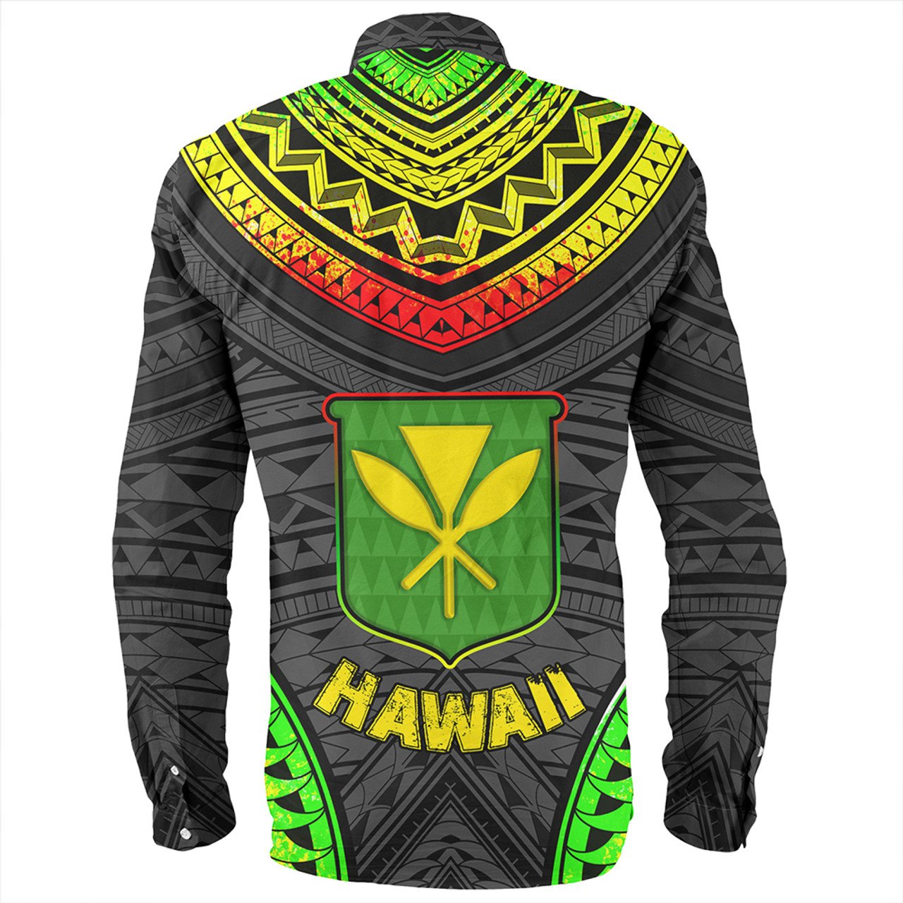 Hawaii Long Sleeve Shirt Kanaka Maoli Polynesian Pattern Bet