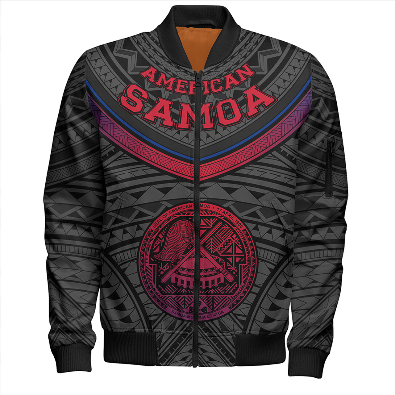 Samoa Bomber Jacket American Samoa Polynesian Authen