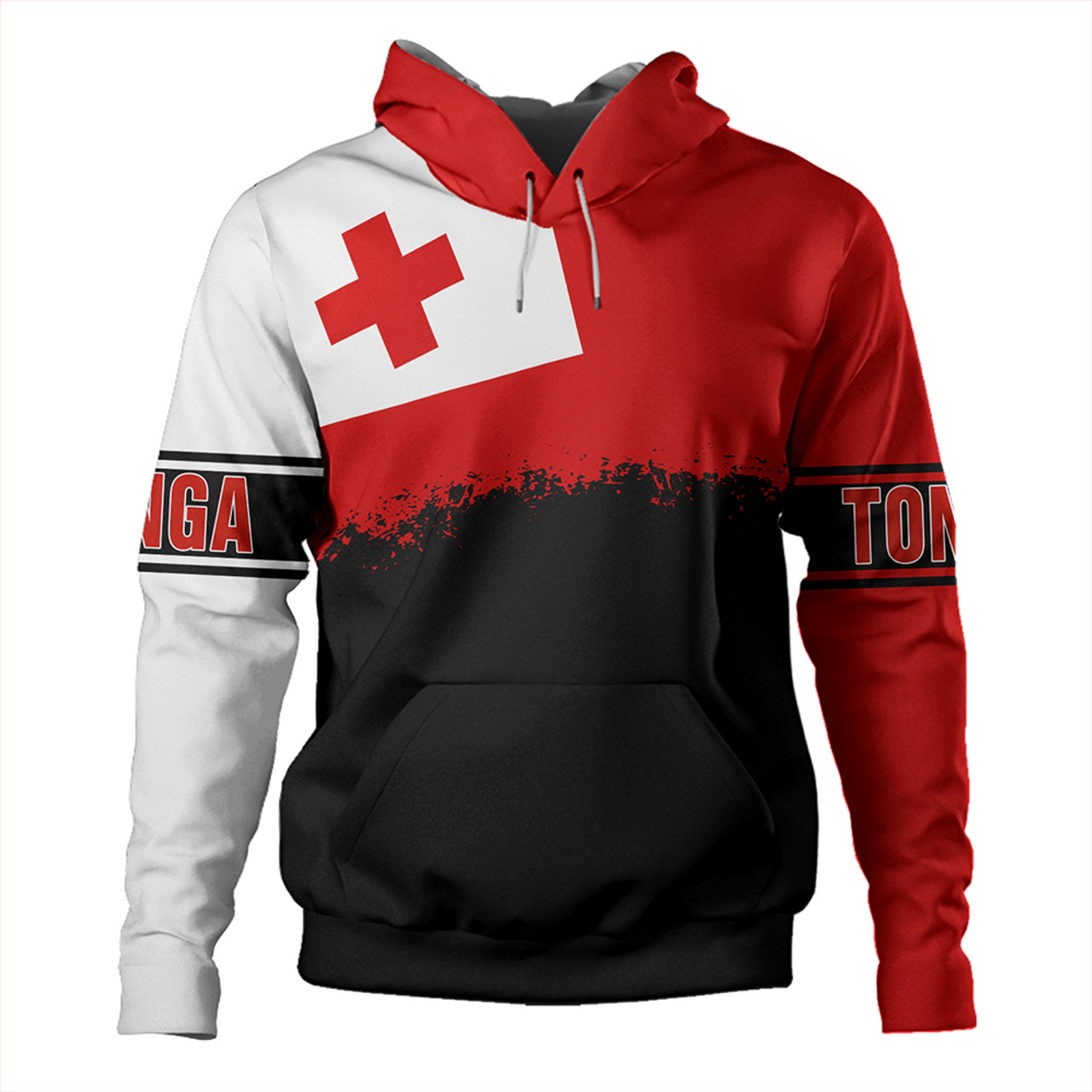 Tonga Hoodie Tonga Flag Grunge