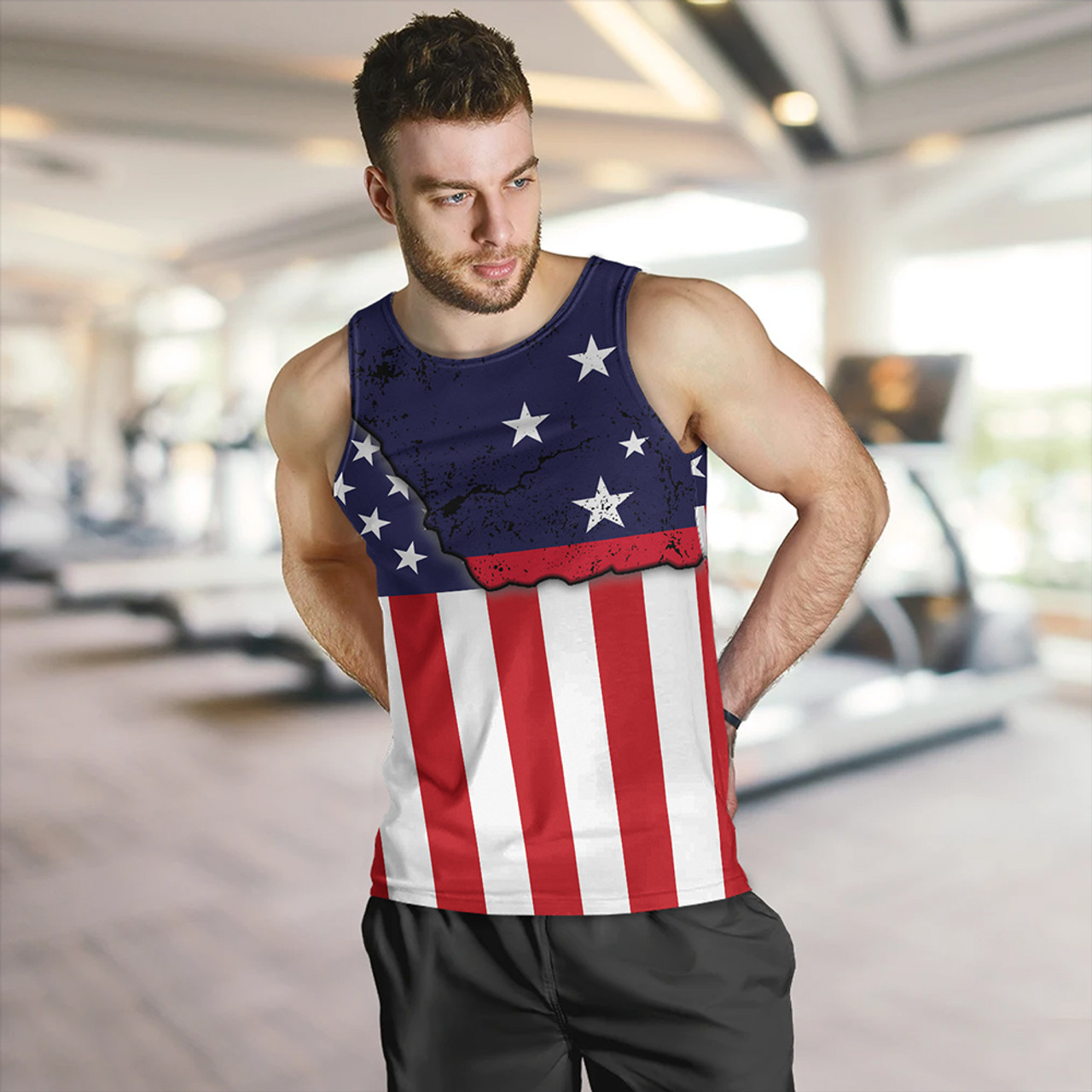 Samoa Tank Top American Samoa Map With American Flag