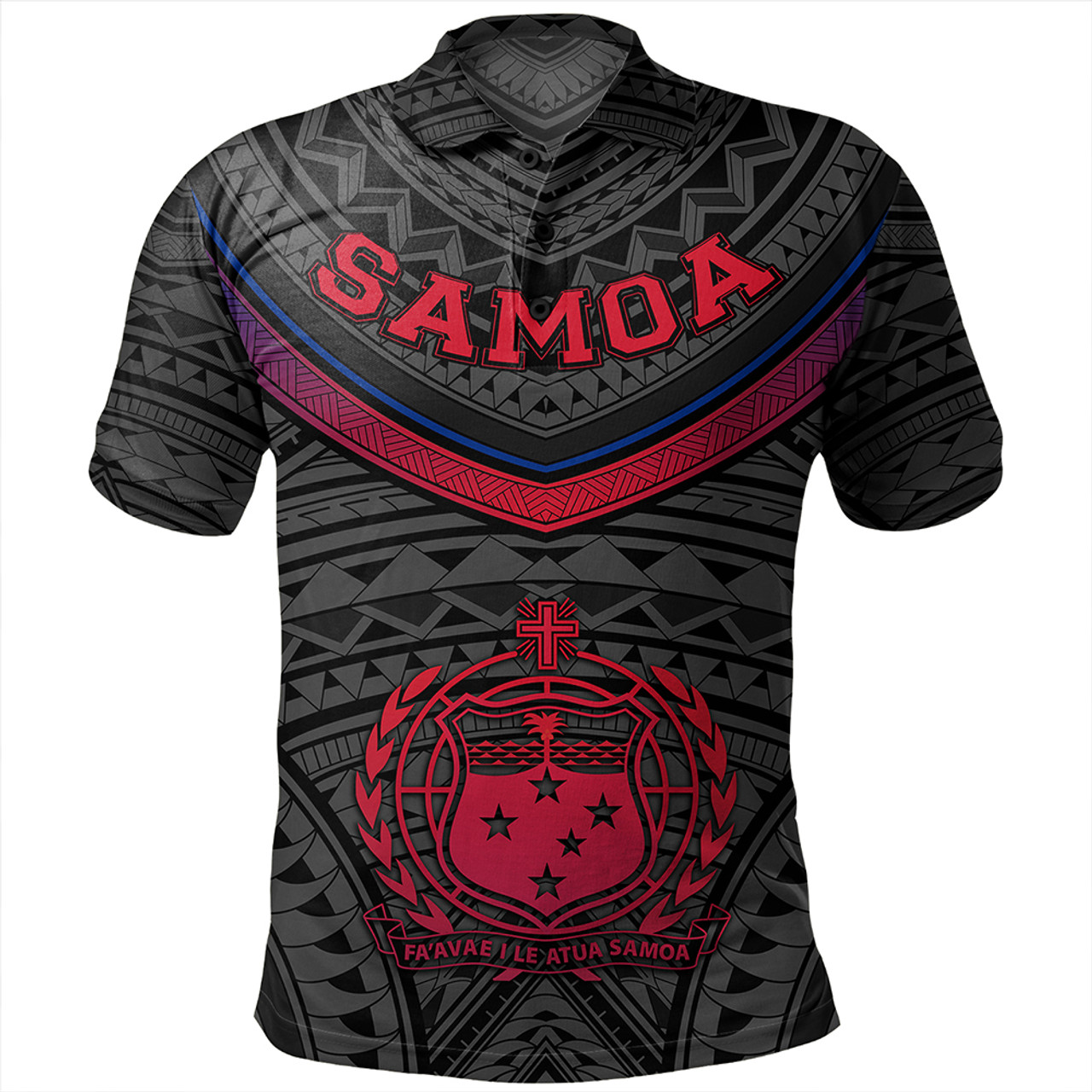 Samoa Polo Shirt Polynesian Authen